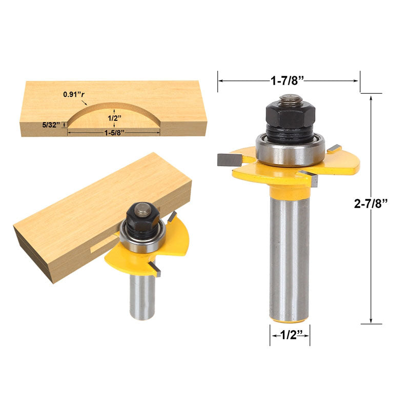 Biscuit Jointing 1/2" Shank Router Bit #20 C3 Carbide Tipped