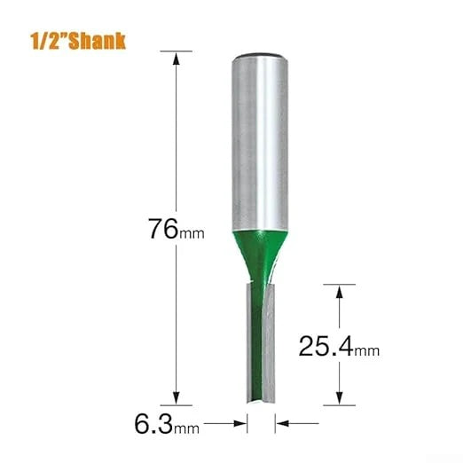 Straight Router Bit Steel Milling Cutter for Woodworking Engraving and Trimming