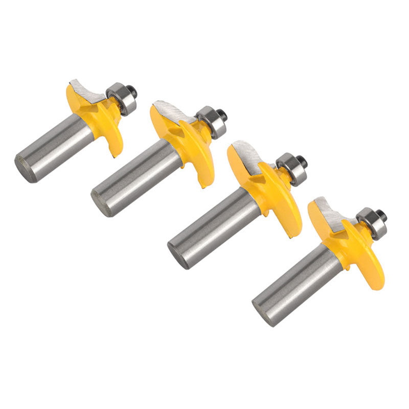 4 Bit 1/2" Shank Drawer Front & Cabinet Door Front Router Bit Set