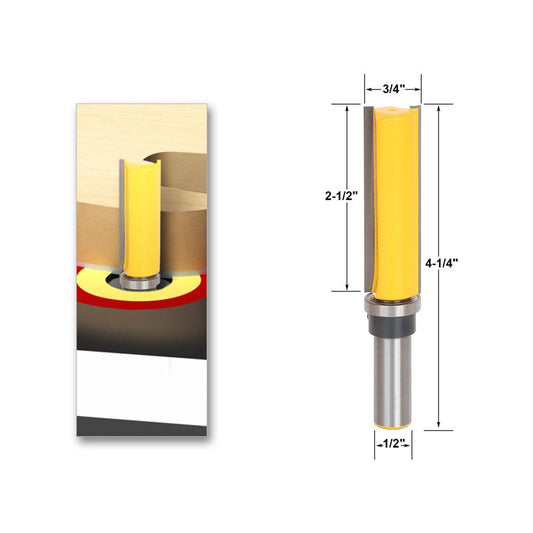 Template Router Flush Trim Bit 1/2" Shank