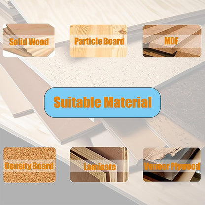7/8" Cutting Dia 1/2" Shank Compression Spiral Flush Trim Router Bit with Top & Bottom Bearing For Wood Trimming Template and Pattern Work