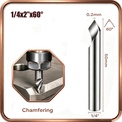 4 Pcs V-shaped O-groove engraving knife Aluminum plastic acrylic engraving knife Aluminum composite engraving lettering woodworking