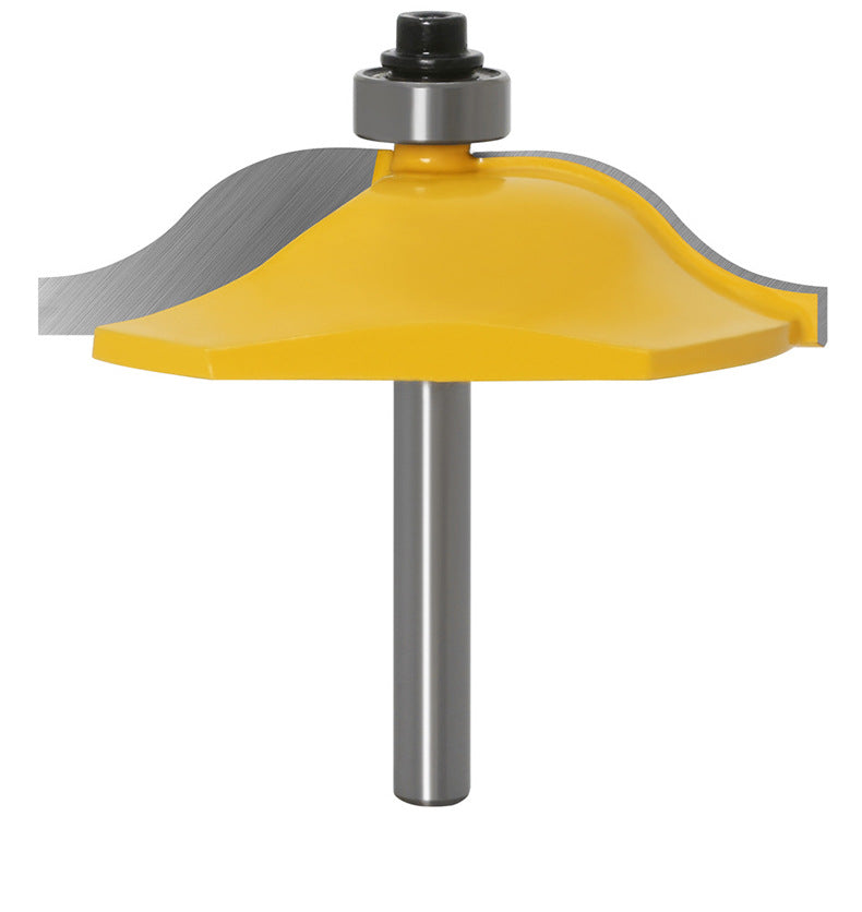 Raised Panel Router Bit for Cabinet Doors & Windows 1/4" Shank, 2-1/2" Diameter Woodworking Tool