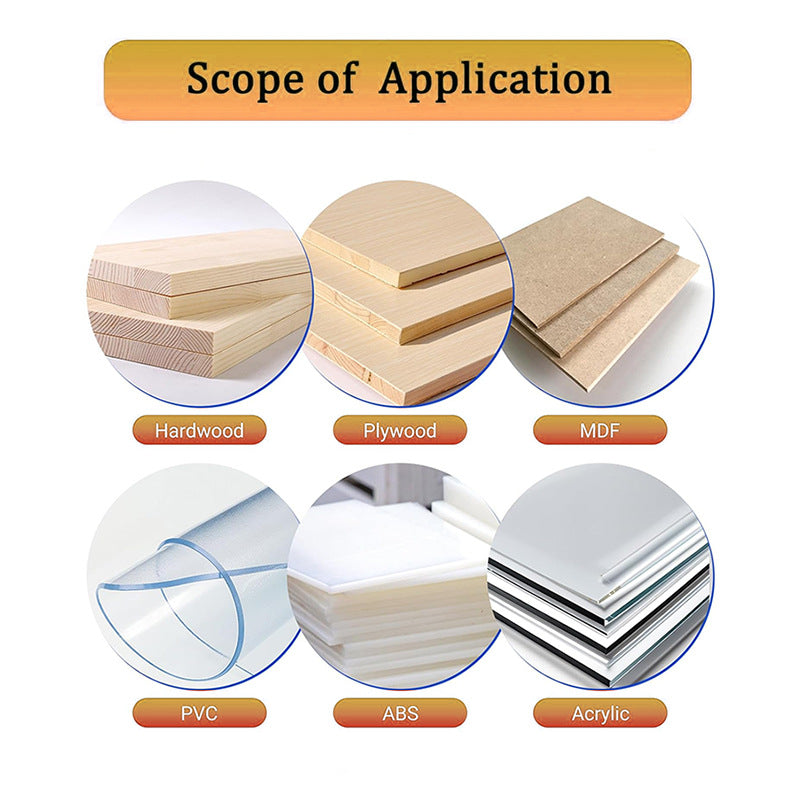 1/8" Upcut Spiral CNC Router Bits, 1/4" Shank, 3-Flute Extra Long Carbide End Mills for Wood, PVC, MDF Engraving