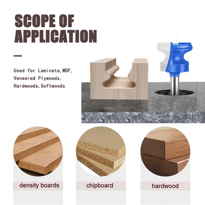 12mm Shank Professional Alloy Finger Pull Router Bit For Grooving And Joinery