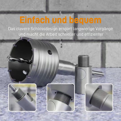 Heavy Duty Concrete Hole Opener Drill Bit Conversion Head Quick Change Shank for Brick Cement Stone Hollow Wall Drilling
