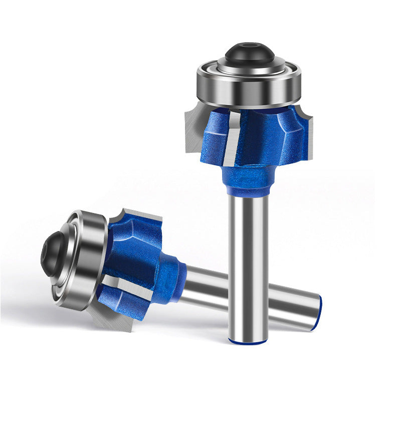 8mm Shank 4 Flute Woodworking Router Bit Set R1 R2 R3 Corner and Edge Milling Cutter