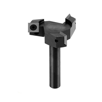 3-Wing Spoilboard Surfacing Router Bit with Replaceable Carbide Inserts, 1/2" Shank CNC Slab Flattening & Planer Bit for Woodworking