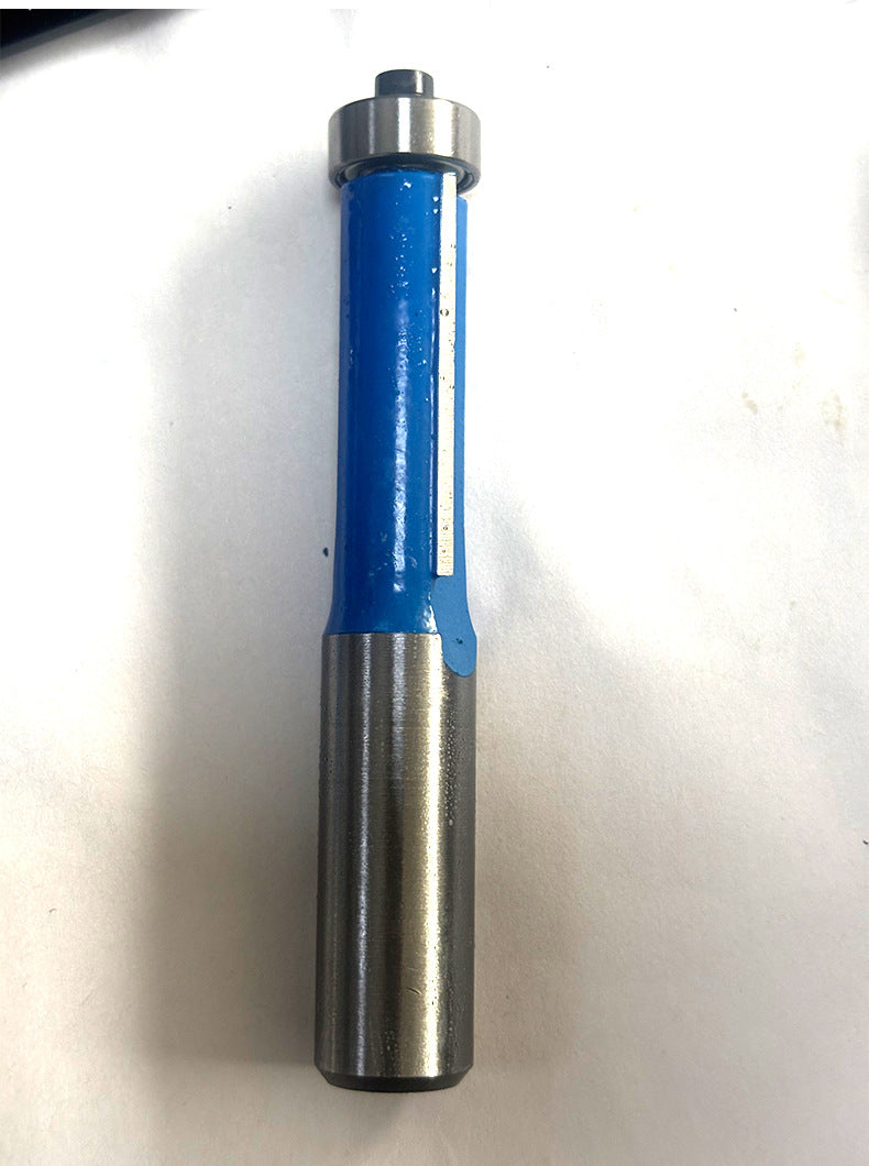 Double Flute Straight Milling Cutter Flush Trim Router Bit with Top Bearing Woodworking Template Grooving Trimming Routing Tool
