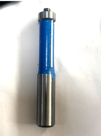 Double Flute Straight Milling Cutter Flush Trim Router Bit with Top Bearing Woodworking Template Grooving Trimming Routing Tool