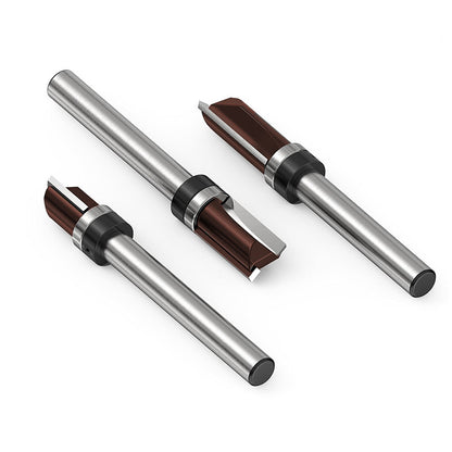 1PCS Flush Trim Router Bit Set 8 mm Shank, Top Bearing Copy Cutter with Starting Ring for Woodworking