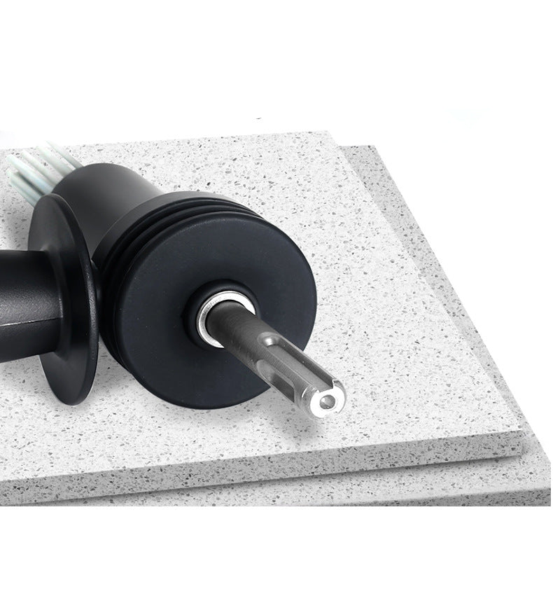 Air Needle Scaler Attachment with 18 Hardened Steel Needles, Anti-Slip SDS Shank Adapter for Air Hammer, Rust, Weld, Paint & Concrete