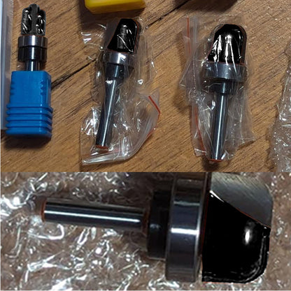 1 Piece Bowl & Tray Template Router Bit, 1/4" Shank – Carbide Tipped Cove Juice Groove Bits for Wood Bowls, Trays, Boxes, and Troughs