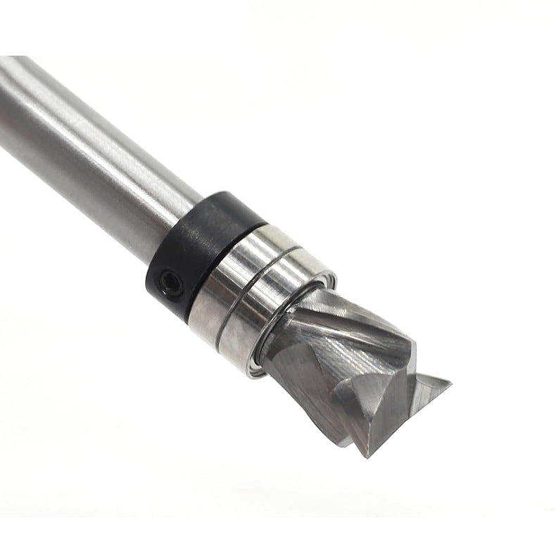 8mm Spiral Flush Trim Router Bit Up & Down Compression Cutter Spiral Grooved Bottom Double Ball Bearing Precise Cuts