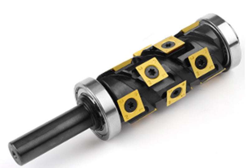 12mm Shank Heavy Duty Spiral Double Bearing Flush Trim Router Bit with TiN Carbide Inserts