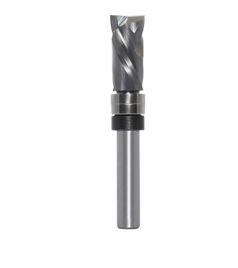 8mm Spiral Flush Trim Router Bit Up & Down Compression Cutter Spiral Grooved Bottom Double Ball Bearing Precise Cuts