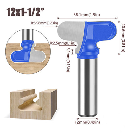 12mm Shank Professional Alloy Finger Pull Router Bit For Grooving And Joinery