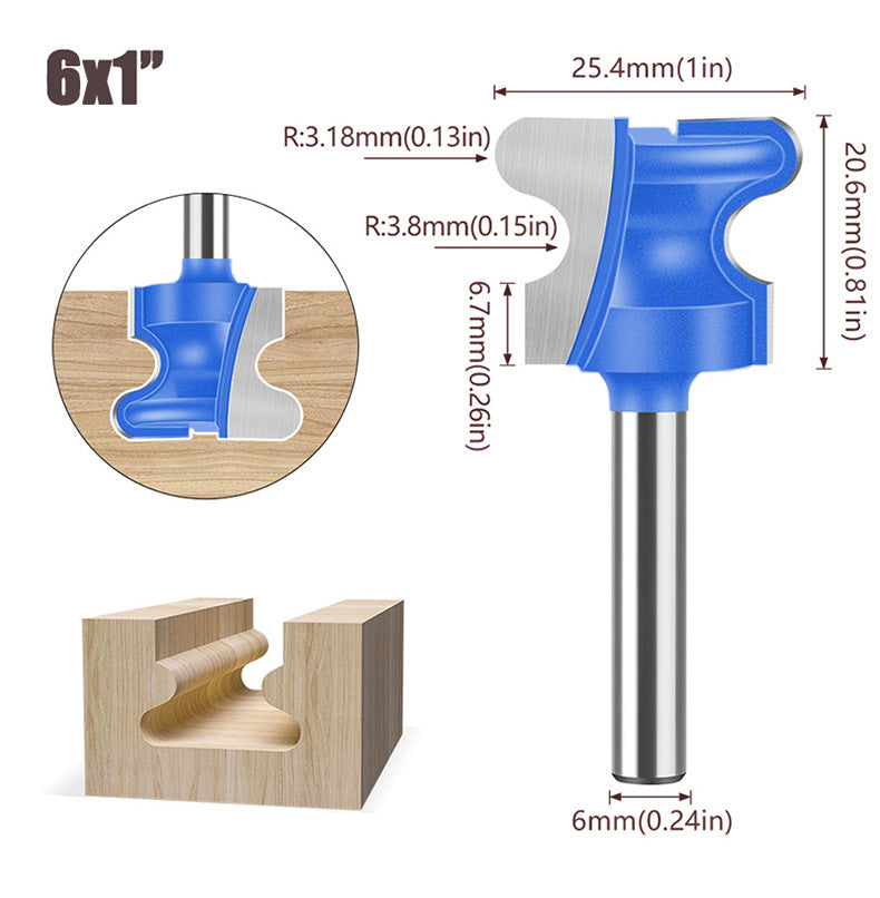 6mm Shank Professional Alloy Finger Pull Router Bit For Grooving And Joinery