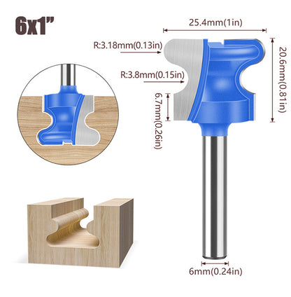 6mm Shank Professional Alloy Finger Pull Router Bit For Grooving And Joinery