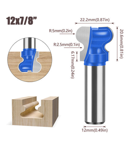12mm Shank Professional Alloy Finger Pull Router Bit For Grooving And Joinery