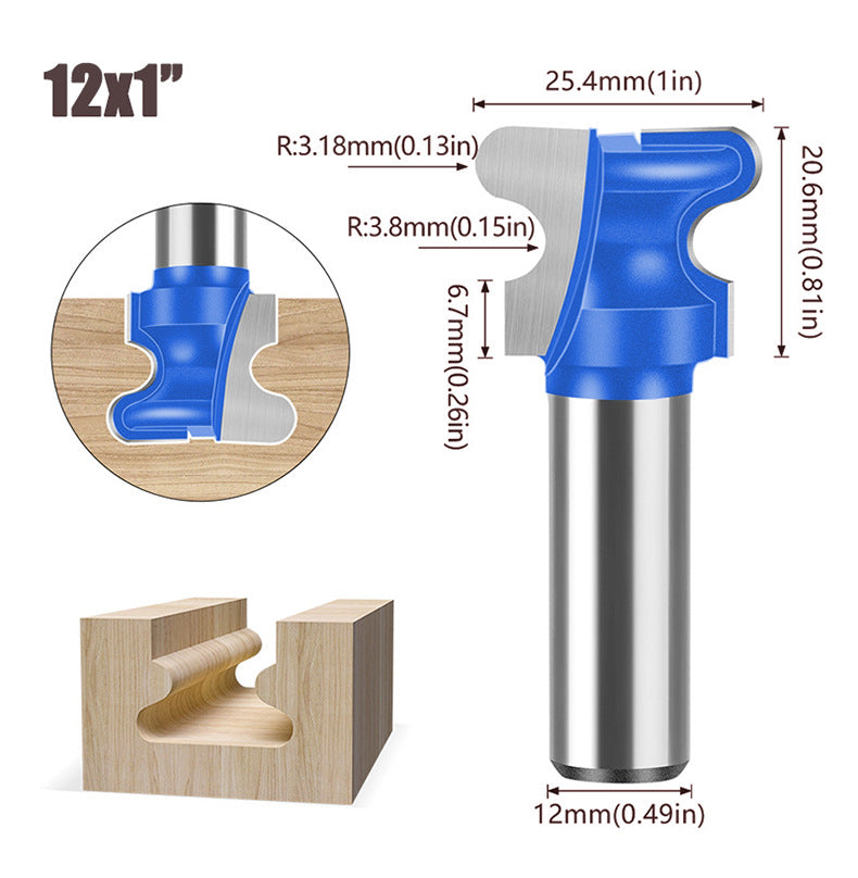 12mm Shank Professional Alloy Finger Pull Router Bit For Grooving And Joinery