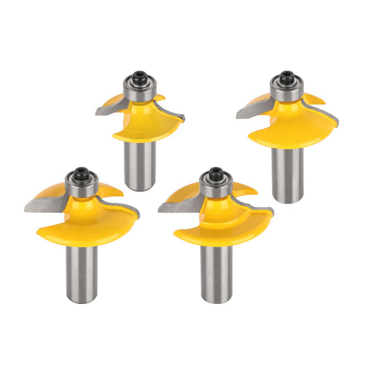 4 Bit 1/2" Shank Drawer Front & Cabinet Door Front Router Bit Set