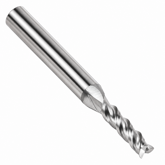 1/8" Upcut Solid Carbide CNC Router Bit, 1/4" Shank Spiral End Mill for Wood Carving, Milling & Engraving