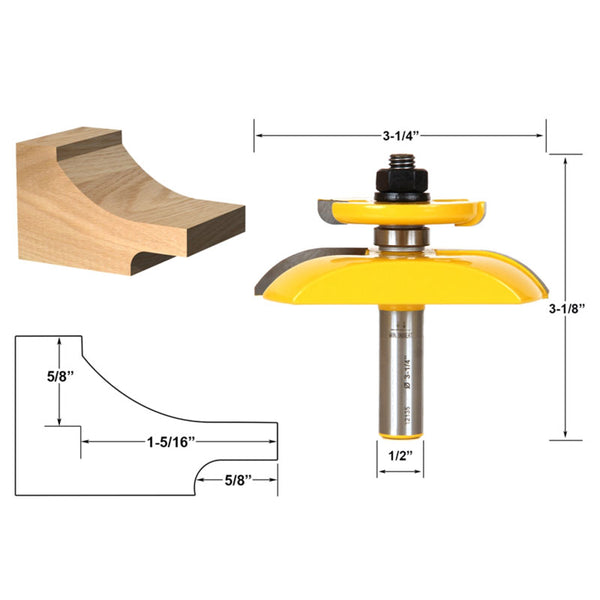Raised Panel with Backcutter Cove 3 1/4