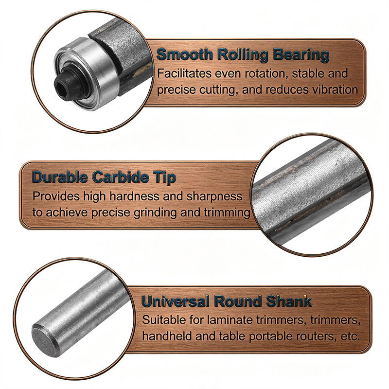 1 Pcs Extra Long Straight Flush Trim Router Bit, 1/2" Shank Carbide Milling Cutter for Woodworking
