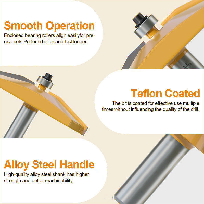 Bevel Raised Panel Router for Shaker Style Cabinet Door Frame and Panel Design, Use with Rail and Stile Moulding Bit