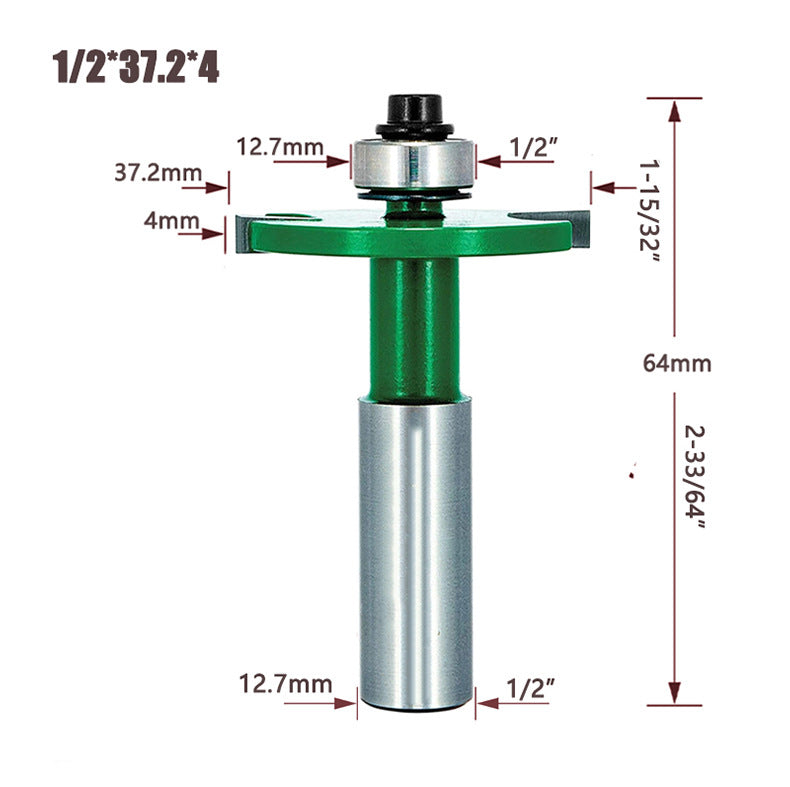 Bearing Guided Biscuit Jointer Router Bit, Carbide Tipped, 5/32 Inch Cut Length