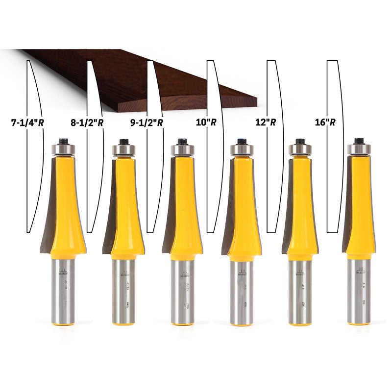 6 Piece Fret Board Radiusing Router Bit Set – RouterBit Mall