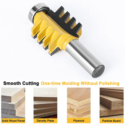Reversible Finger Joint Router Bit 1/2" Shank Solid Carbide Joinery Cutter for Wood Doors Cabinets and Furniture