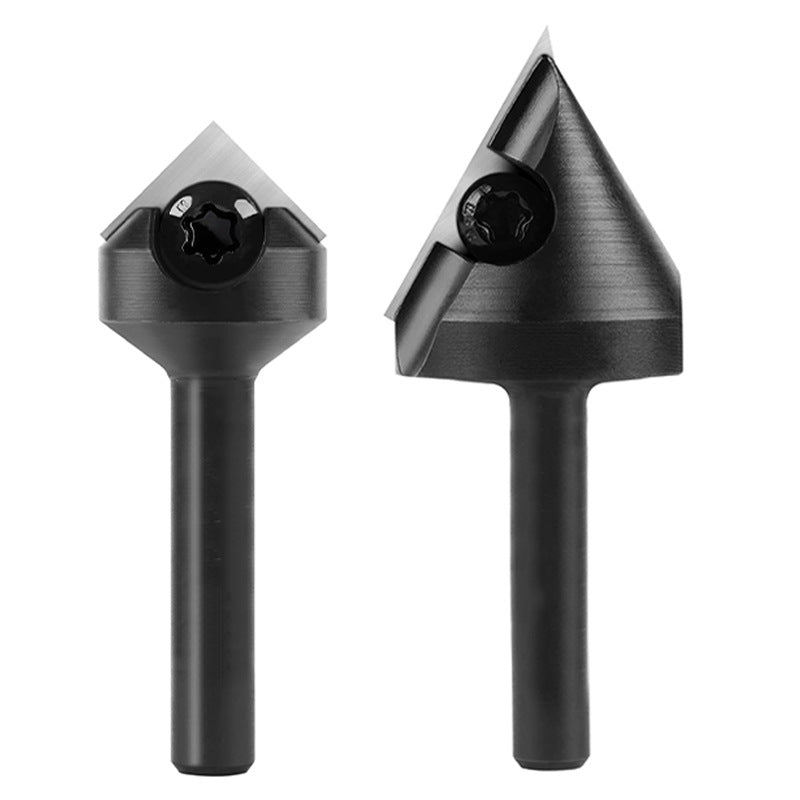 V Groove Router Bits Set for Woodworking – 60° & 90° Carbide Insert, 1/4" Shank CNC Router Bits for Engraving & Carving