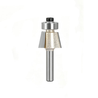 15° Bevel Trim Router Bit with Bearing, Carbide Chamfer Edge Trimming Bit