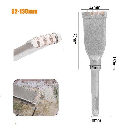 SDS Plus 4-Tooth Carbide Flat Chisel for Concrete, Tile & Brick