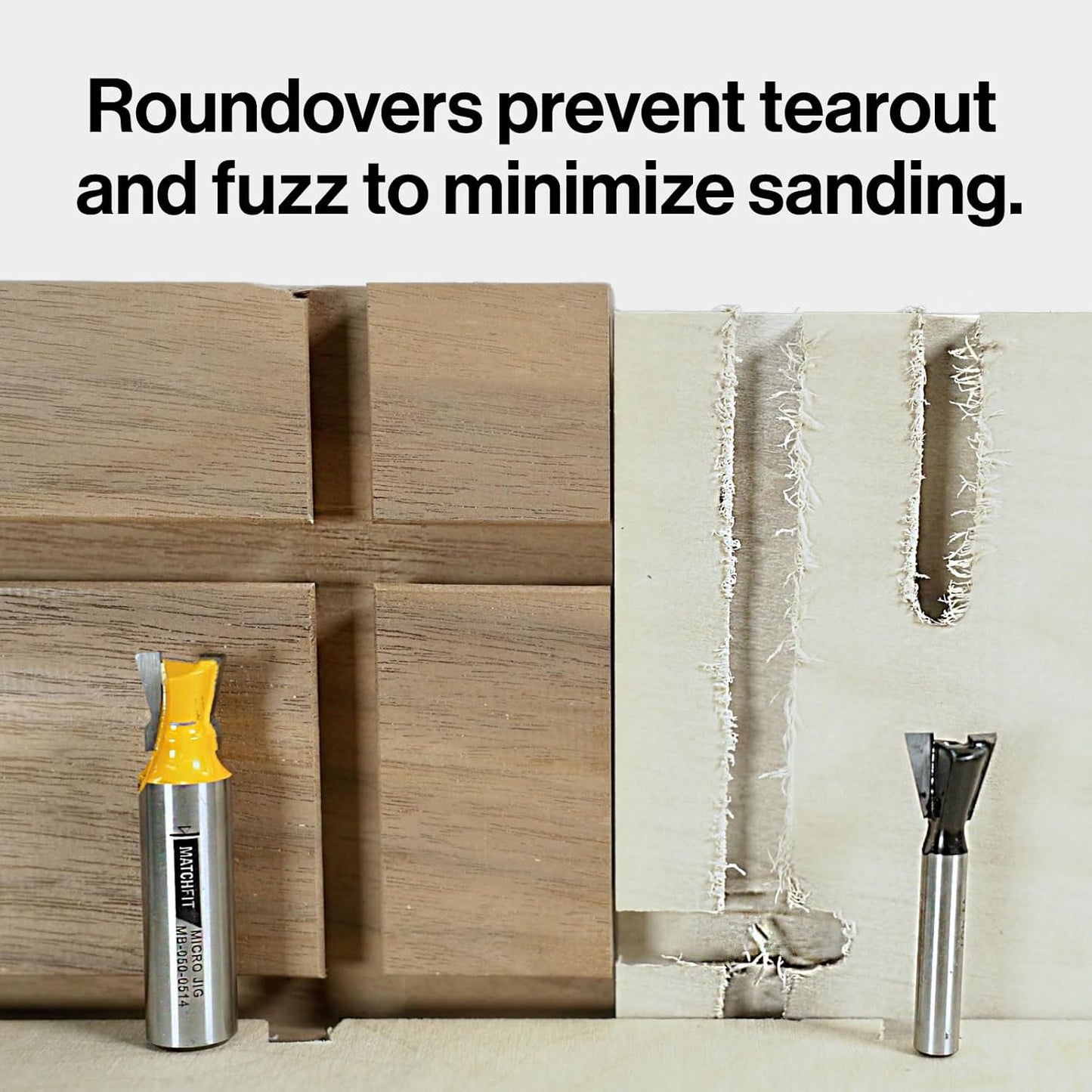 Dovetail 1/4" Shank 14° x 1/2" Router Bit – Precise Cuts, Roundovers & Efficient Chip