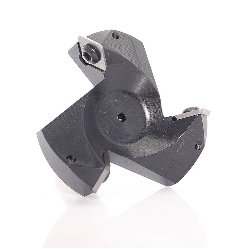 3 Wing Surface Planing Router Bit 45° Carbide Insert Slab Flattening Cutter for Woodworking