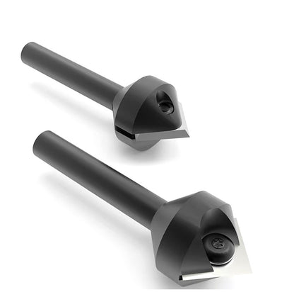 V Groove Router Bits Set for Woodworking – 60° & 90° Carbide Insert, 1/4" Shank CNC Router Bits for Engraving & Carving