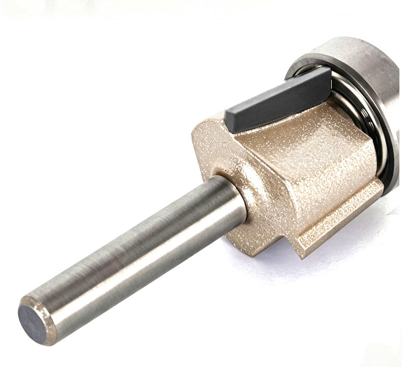 15° Bevel Trim Router Bit with Bearing, Carbide Chamfer Edge Trimming Bit