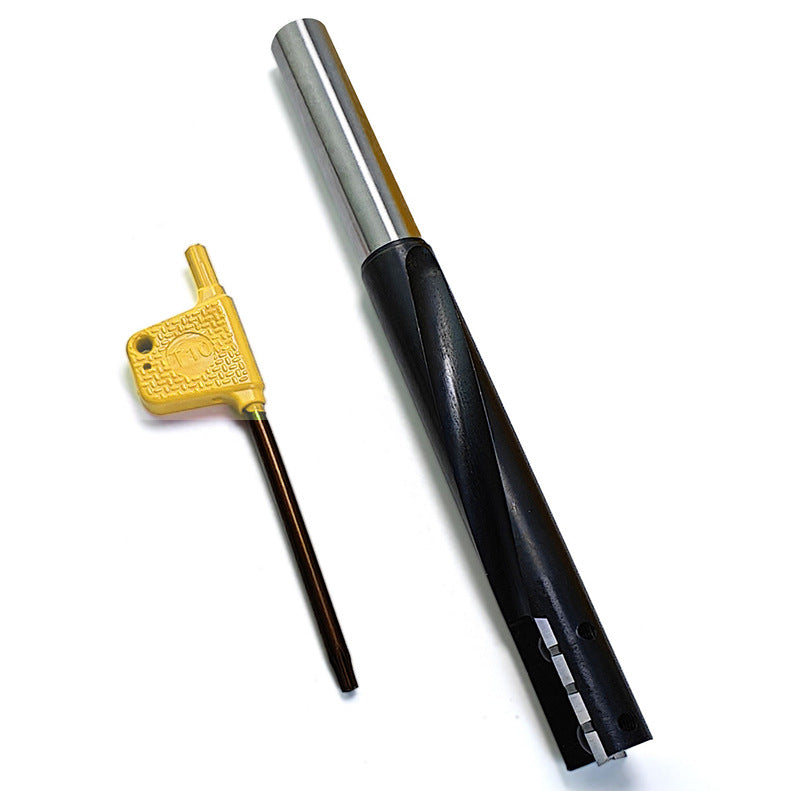 12mm Shank Keyhole Router Bit, Replaceable Carbide Inserts for Door Lock Slotting