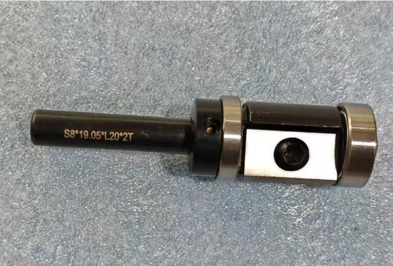 12mm 12.7mm Wood Flush Trim Router Bit Straight Double Flute Bearing Replaceable Carbide Inserts