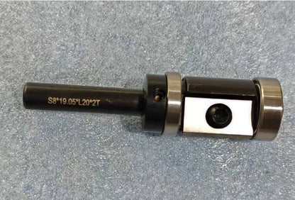 12mm 12.7mm Wood Flush Trim Router Bit Straight Double Flute Bearing Replaceable Carbide Inserts