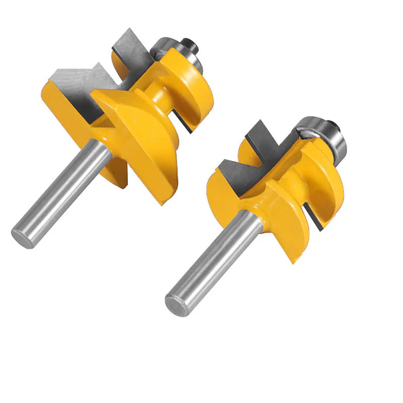 Flooring 2 Bit Tongue and Groove Flooring 1/4" Shank Router Bit Set