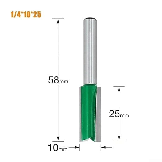 Straight Router Bit Steel Milling Cutter for Woodworking Engraving and Trimming