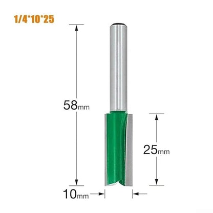 Straight Router Bit Steel Milling Cutter for Woodworking Engraving and Trimming