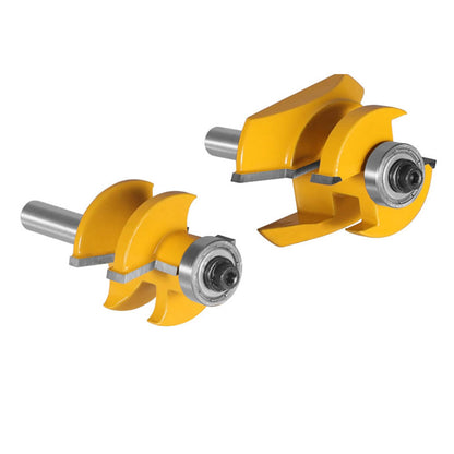 Mini Tongue & Groove V Notch Router Bit Set 1/2