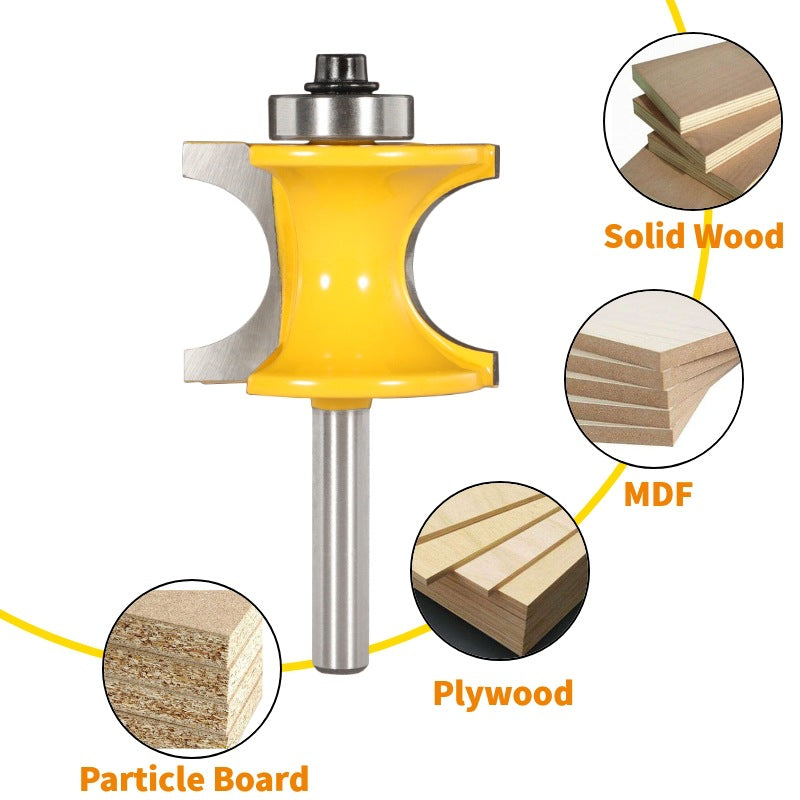 5 Bit Bullnose Bead 1/4" Shank Router Bit Set