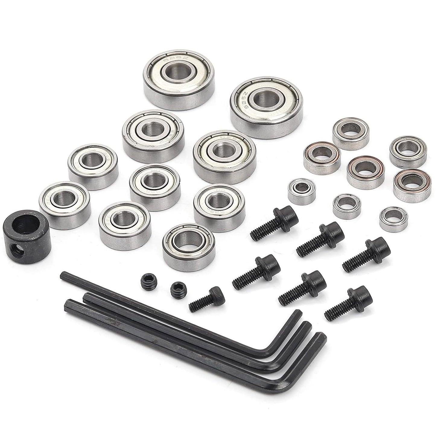 24PCS Router Bit Bearing Replacement Kit for Woodworking