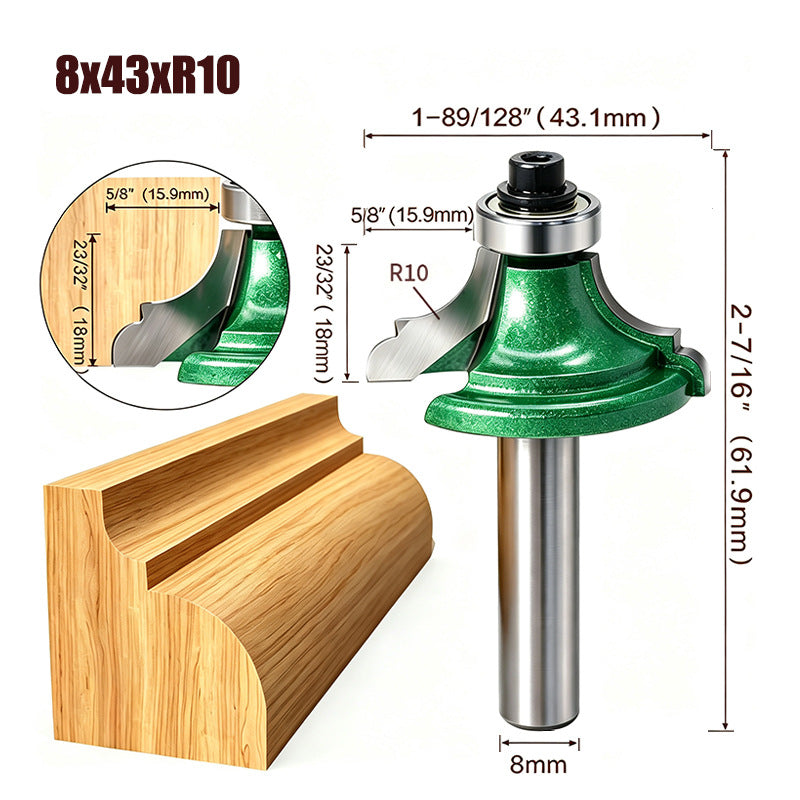 8mm Shank Router Bit Woodworking Milling Cutter Tenon Cutter for Woodworking Tools